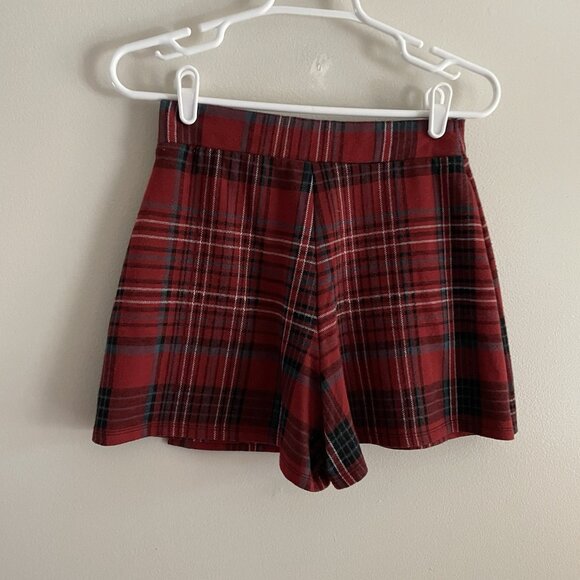 Hollister Women S Plaid Y2K 90s Grunge Gothic Punk Ultra High-Rise Pleated Skort - Picture 6 of 9